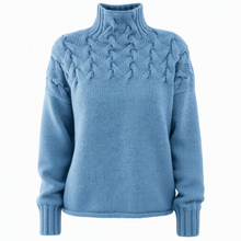 Jimmima – Gestrickter Rollkragen Pullover – Himmelblau