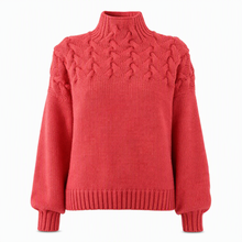 Jimmima – Gestrickter Rollkragen Pullover – Rot
