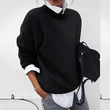 Gabriella - Damenpullover mit weitem Schnitt – Schwarz
