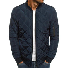 Steppjacke Herren Bomber mit Reißverschluss – Marineblau