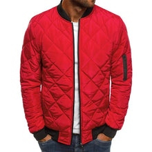 Steppjacke Herren Bomber mit Reißverschluss – Rot