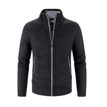 Strickjacke Herren Reißverschluss – Schwarz