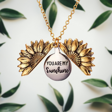 Silberne Sonnenblumen-Anhänger – Gold