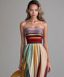 Flora™ - Ärmelloses farbenfrohes Kleid – Multicolor