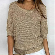 Eunice | Entspanntes Strickoberteil – Beige (Fast ausverkauft)