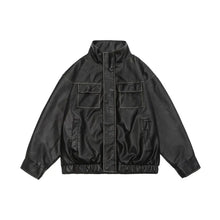 Übergangsjacke Damen Mit Hohem Kragen – Schwarz