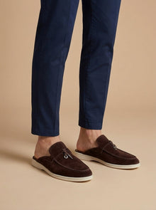 Edmund | Metallverzierung Gummisohle Loafer – Kaffeebraun