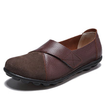 Hochwertige orthopädische Schuhe aus echtem, bequemem Leder Loafers – Kaffee