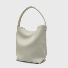 Große vegane Leder-Strandtasche – Braun, robust & stilvol – Weiss