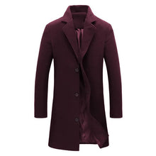 Vesty | Herren Herbst-Winter Mantel mit Stil – Burgunderrot