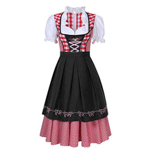 Dirndl Damen Traditionell Kariert Herzstickerei - Loretta – Rot