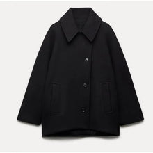 Oversized Stilvolle Damenjacke - Amara – Schwarz