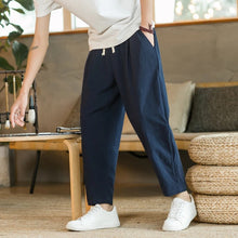 Xavier - Stilvolle & Luftige Freizeithose – Marineblau