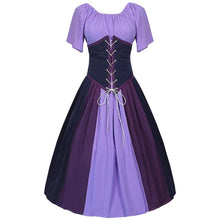 Damen Stilvolle Klassische Oktoberfest Dirndl Kleid – Lila
