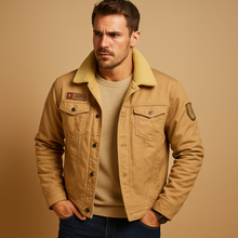 Warme Fleecepullover mit Verstärkung für Herren | Daan – Beige