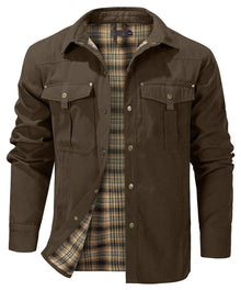 Warme Outdoorjacke Herren – Braun