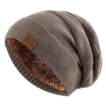 Warme Strickmütze – Khaki