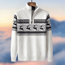 Weihnacht Strickpullover – Weiß