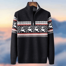 Weihnacht Strickpullover – Schwarz