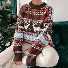 Weihnachtspullover Damen – Braun