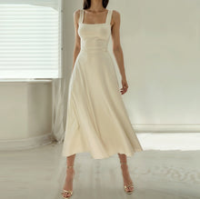 Sophia Ärmelloses Midikleid für Damen – Weiß