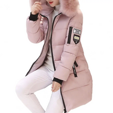 Bequeme Winddichte Damen Winterjacke - Elinora – Rosa