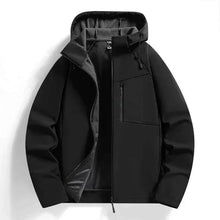 Windbreaker Gefüttert Herren – Schwarz