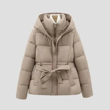 Winterjacke Mit Gürtel – Khaki