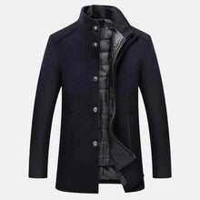 Wintermantel Herren Warm – Marineblau