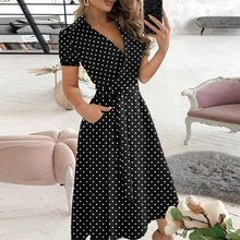 Elegantes Damen A-Linien Kleid für vielseitige Anlässe – Kleiner Punkt
