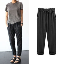 Ulkka | Damen Sommer Bequem Hosen | Leicht – Schwarz