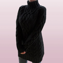 Brisael | Bleib kuschelig warm mit diesem stylischen Strickkleid – Schwarz
