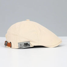 Wolfram | Herren Schiebermütze Klassische Flache Kappe – Beige