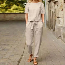 Lockeres Sommer-Frühlings-Set für Damen – Khaki